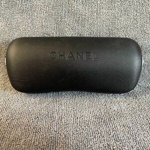 NWOT Vintage Chanel Hard Shell Eyeglasses Case with Chanel Bag